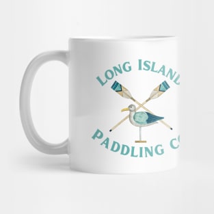 Long Island Paddling Co. Watercolor Paddles and Bird Mug